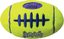 KONG - AirDog Squeaker Football - Squeaky Bounce and Fetch Toy, Tennis Ball Material - For Medium Dogs