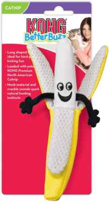 Kong better buzz catnip cat toy banana