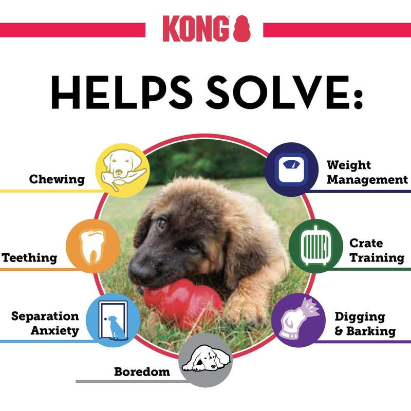 KONG - Classic Dog Toy - Durable Natural Rubber - Fun to Chew, Chase and Fetch - for XXL Dogs - 035585111414