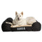 KONG Durable Plush Lounger Dog Bed - Black - 737257884618