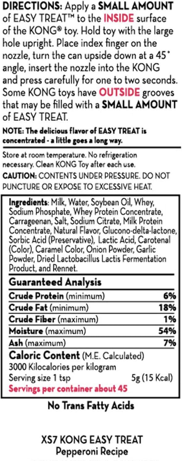 Kong easy treat pepperoni flavor 8oz dog treat
