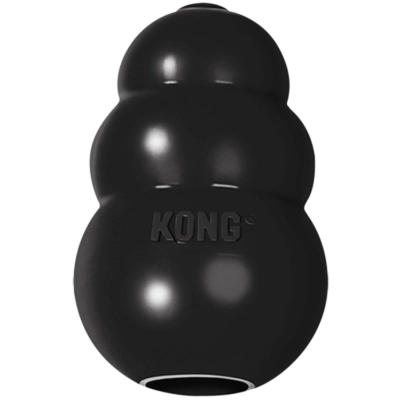 KONG - Extreme Dog Toy - Toughest Natural Rubber, Black - Fun to Chew, Chase and Fetch - for Small Dogs - 035585111605