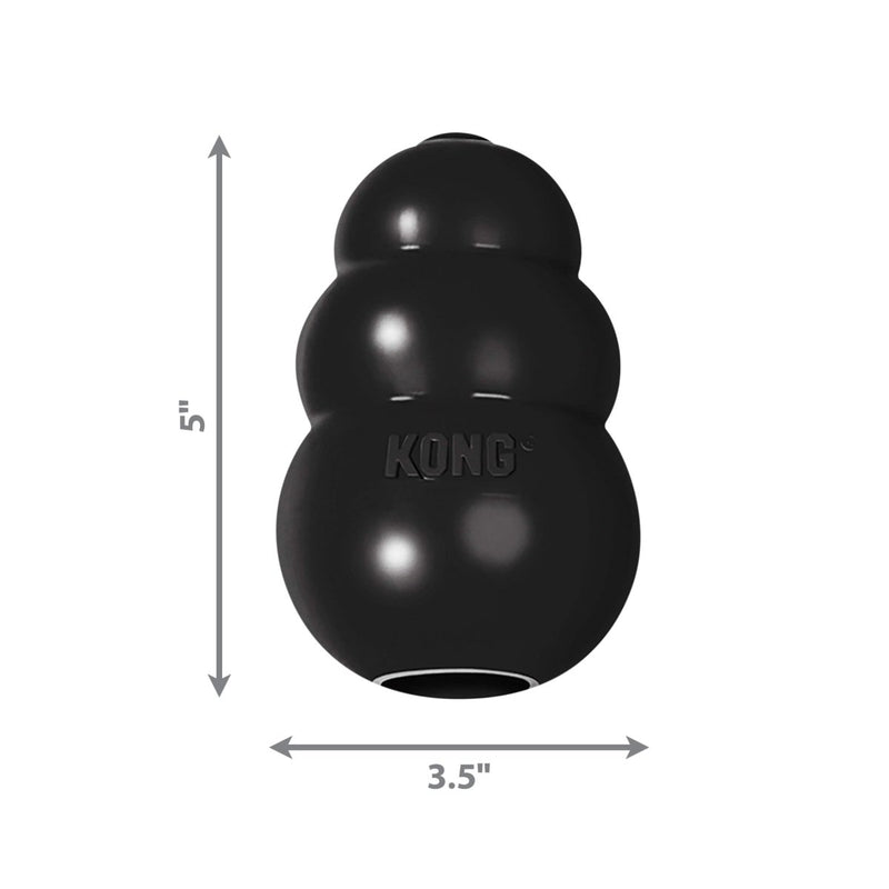 KONG - Extreme Dog Toy - Toughest Natural Rubber, Black - Fun to Chew, Chase and Fetch - for X - Large Dogs - 035585111025