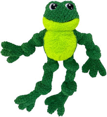 Kong frog knots plush dog toy large frog dog toy squeaky knots rope plush