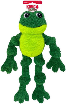 Kong frog knots plush dog toy large frog dog toy squeaky knots rope plush
