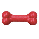 KONG Goodie Bone - Rubber Dog Toy - Dental Dog Toy for Teeth & Gum Health - Durable Dog Chew Toy - Hard Rubber Bone for Dogs - Fillable Toy for Dispensing Treats - Small Dogs - 035585780108