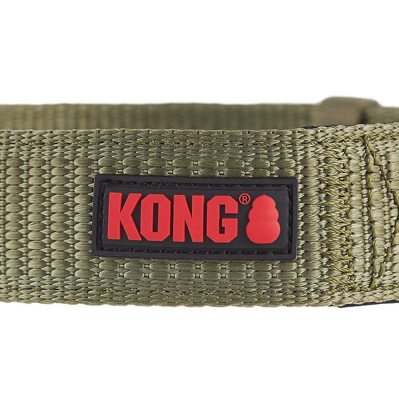 KONG Max HD Ultra Durable Neoprene Padded Dog Collar - Large - Green - dog collar - 737257978447