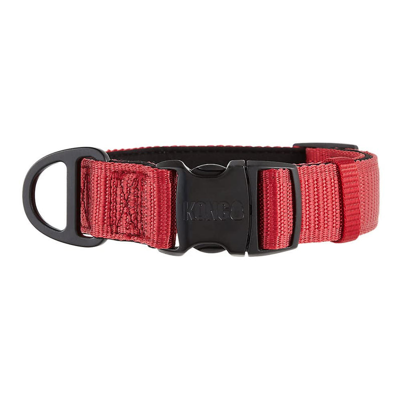 KONG Max HD Ultra Durable Neoprene Padded Dog Collar - Large - Red - dog collar - 737257975293