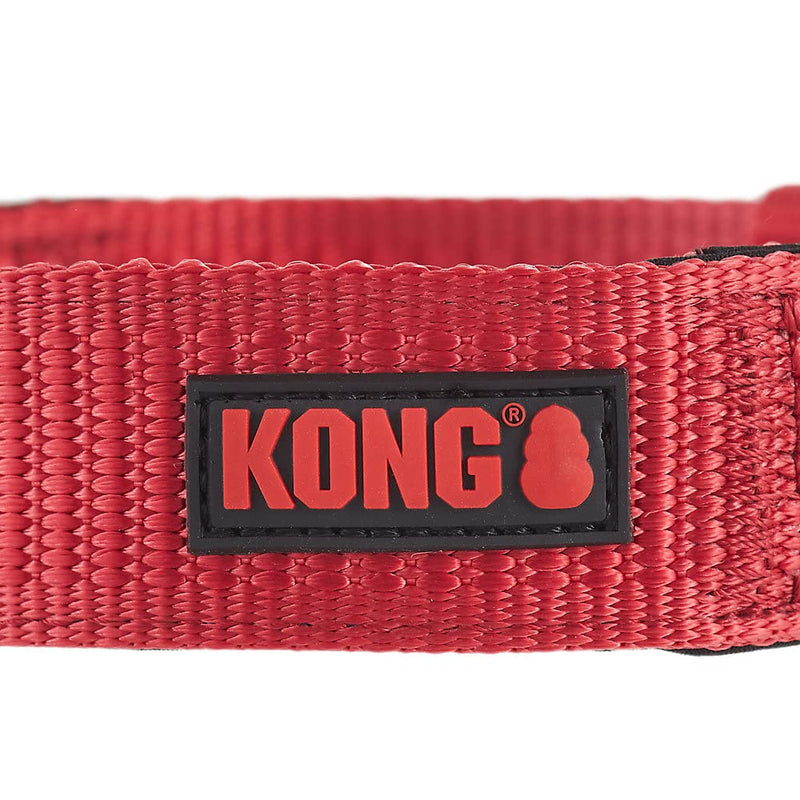 KONG Max HD Ultra Durable Neoprene Padded Dog Collar - Medium - Red - dog collar - 737257978348