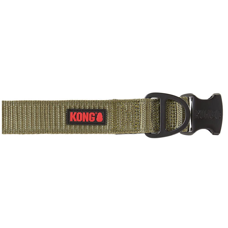 KONG Max HD Ultra Durable Neoprene Padded Dog Collar - Small - Green - dog collar - 737257978461