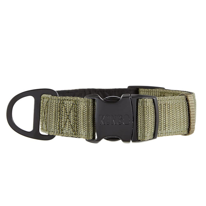 KONG Max HD Ultra Durable Neoprene Padded Dog Collar - Small - Green - dog collar - 737257978461