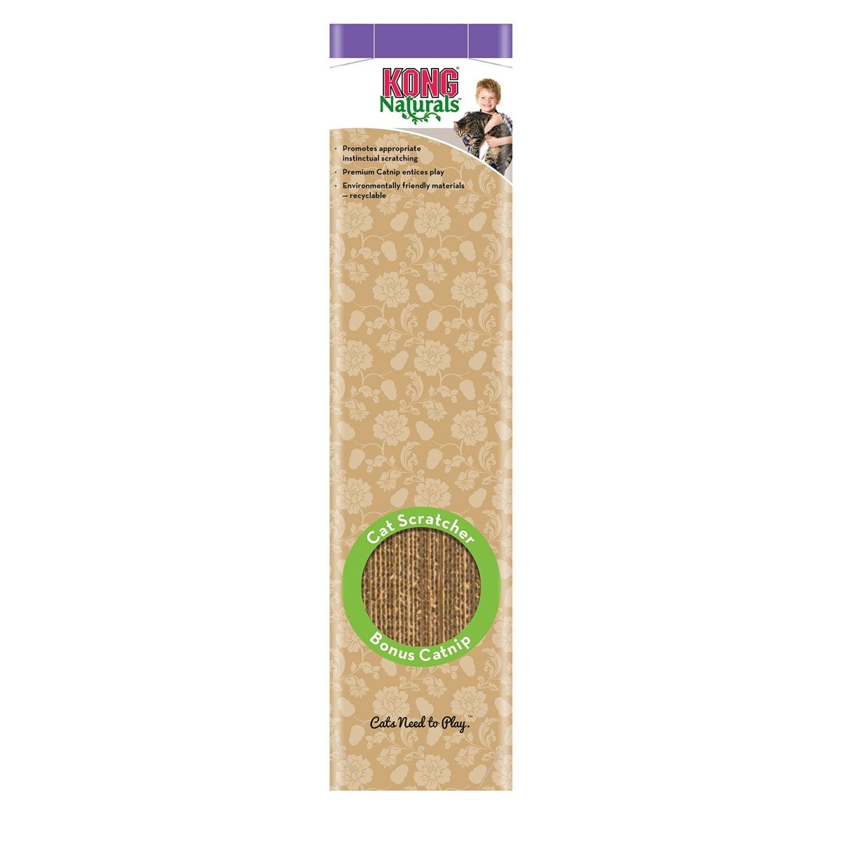 Archie Scratch KONG Naturals Cat Scratcher - Single - Eco-Friendly and Durable – Rowdy ...