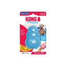 KONG - Puppy Toy Natural Teething Rubber - Fun to Chew, Chase and Fetch - For Medium Puppies - Blue - 035585131214