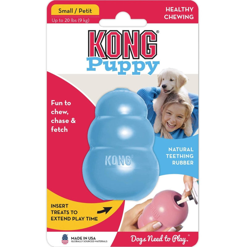 KONG - Puppy Toy - Natural Teething Rubber - Fun to Chew, Chase and Fetch - 035585131450