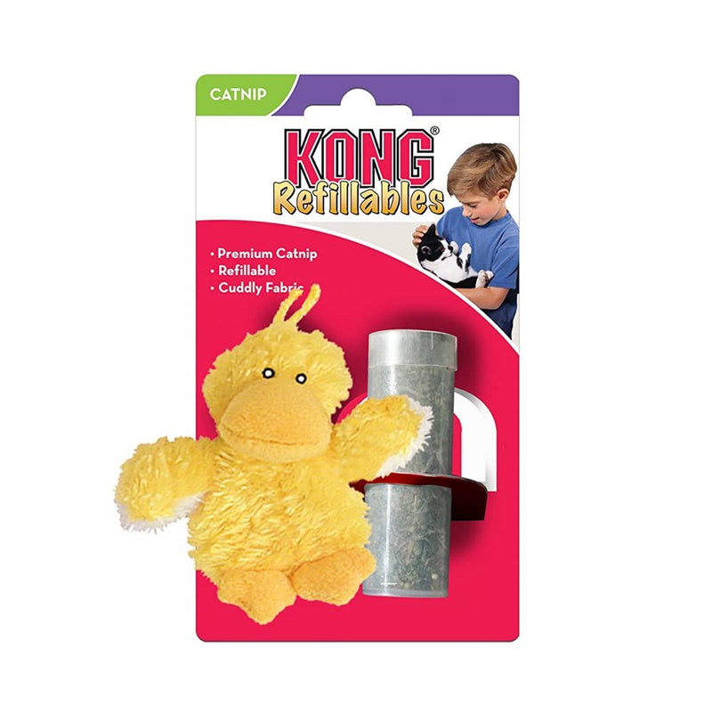 Kong Refillable Duckie Cat Toy - 763034710092