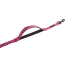 KONG Reflective Shock Absorbing Hands - Free Bungee Dog Leash - 6' - Pink - dog leash - 737257983588