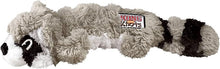Kong scrunch knots dog toy plush rope tug dog raccoon squeaky medium