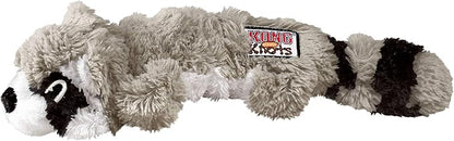 Kong scrunch knots dog toy plush rope tug dog raccoon squeaky medium