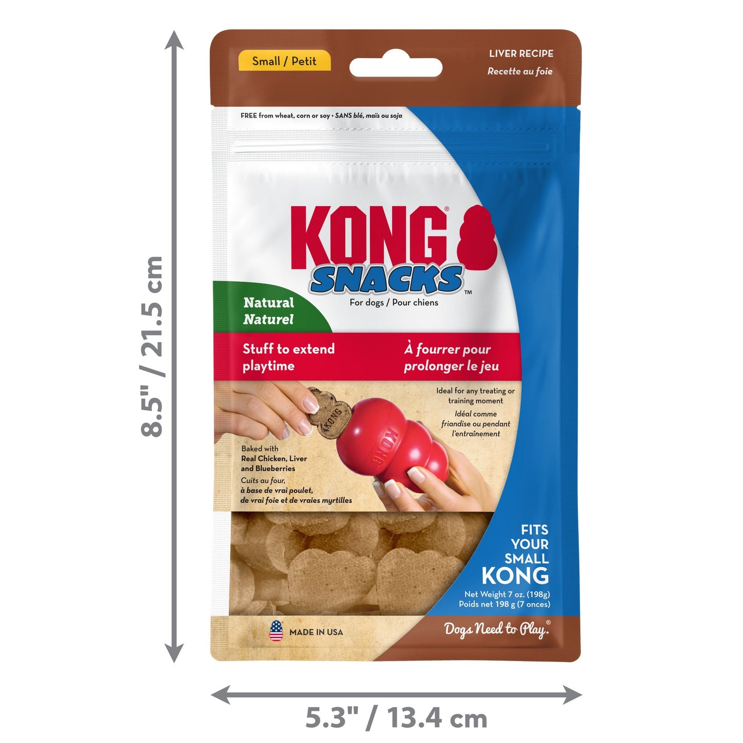 Kong snacks small liver recipe dog treats