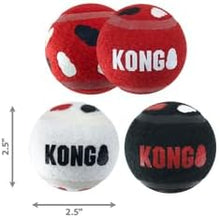 Kong sport signature balls dog toy balls 3pk medium