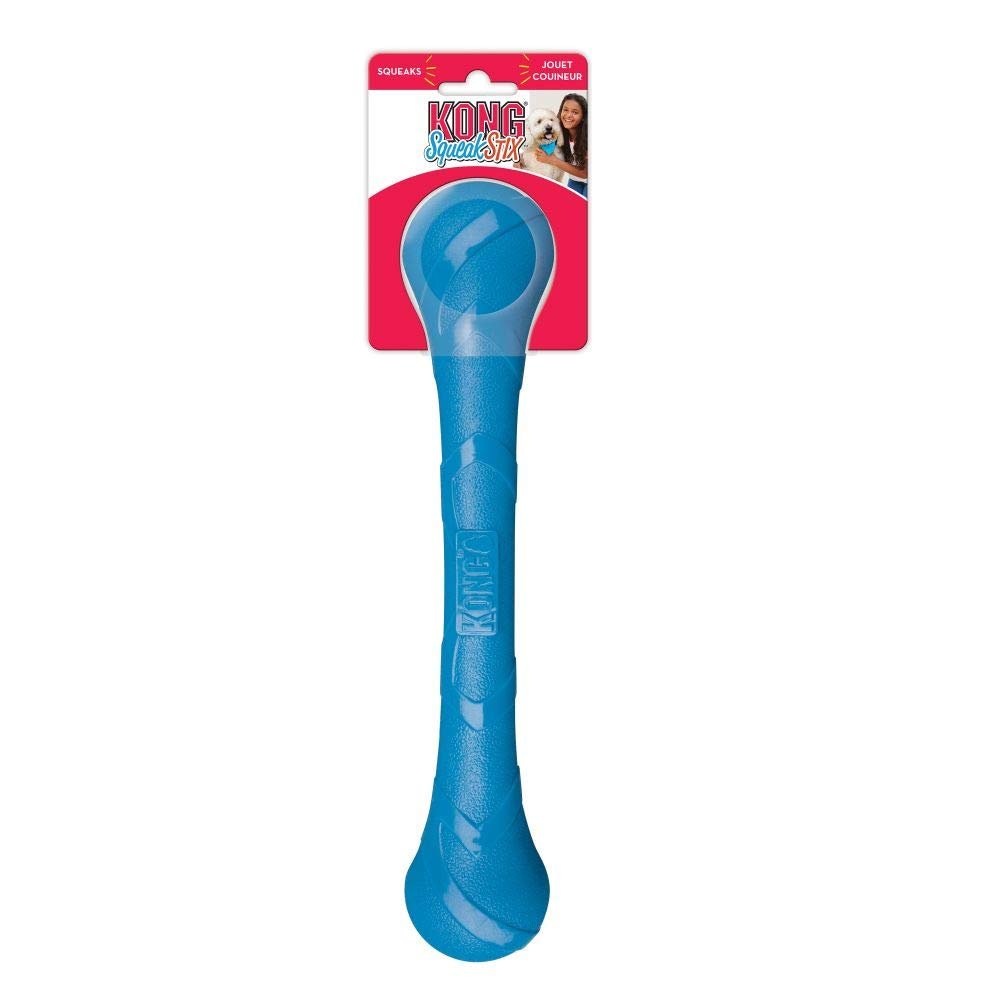 KONG Squeakstix Dog Chew Toy | Medium - Blue