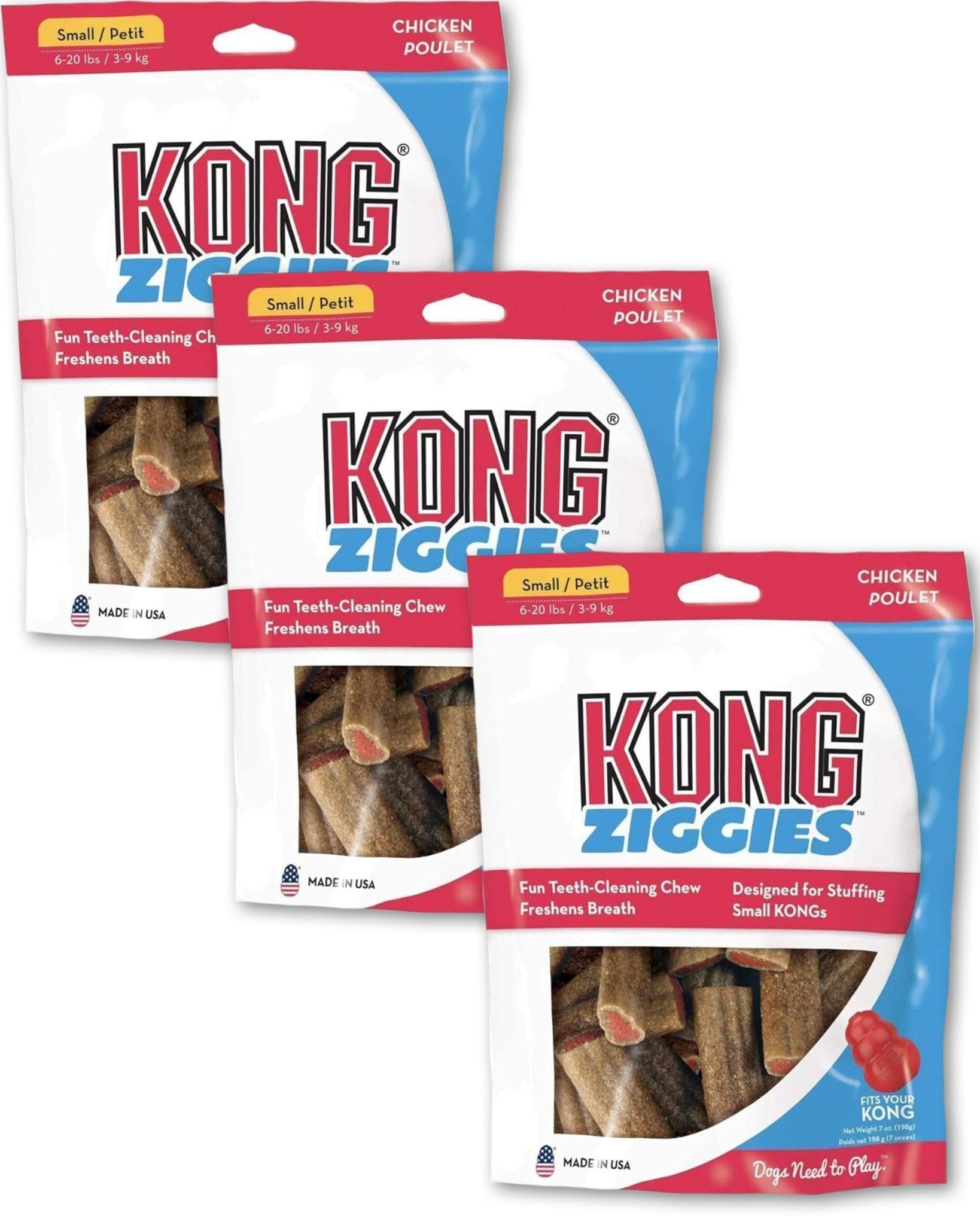 Kong Stuff'N Ziggies - Adult Dogs Original Recipe (Small - 7 Oz)