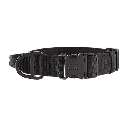 Kong Ultra Durable Padded Comfort Handle Dog Collar (Large, Black)