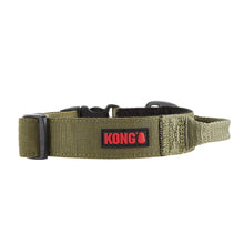 Kong Ultra Durable Padded Comfort Handle Dog Collar (Large, Green)