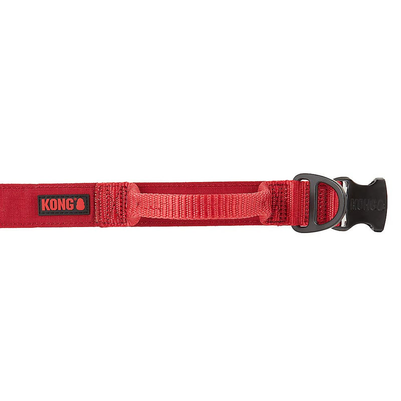 KONG Ultra Durable Padded Comfort Handle Dog Collar - Large - Red - dog collar - 737257983106