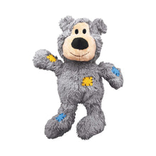 KONG - Wild Knots Bear - Internal Knotted Ropes and Minimal Stuffing for Less Mess (Assorted Colors) - For Small/Medium Dogs - 035585454252