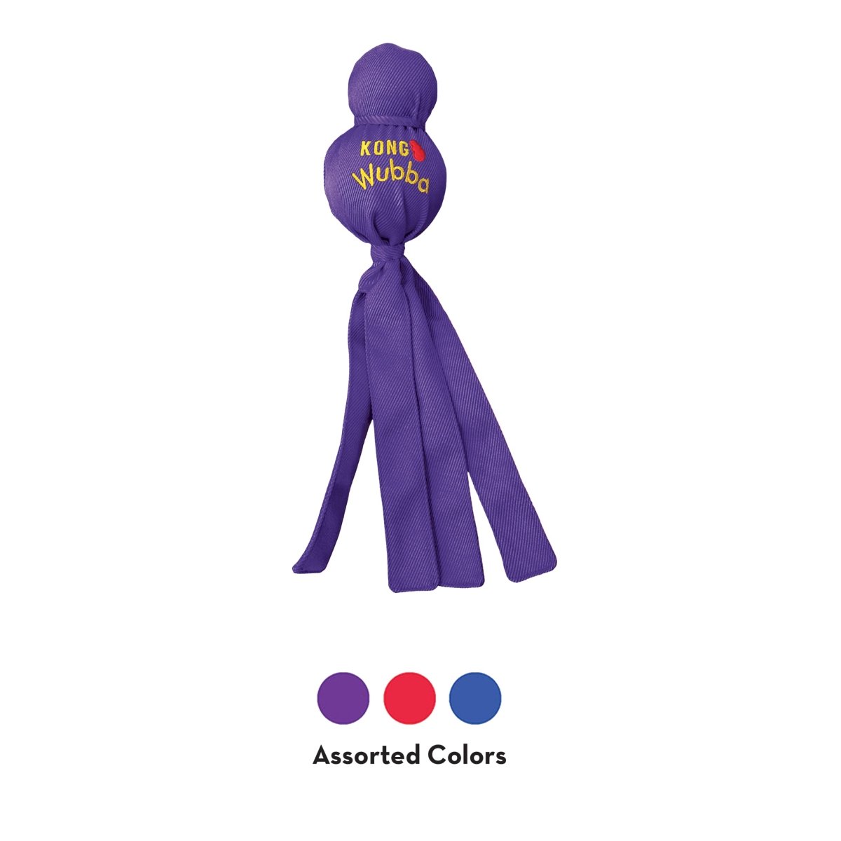 KONG - Wubba - Dog Tug of War and Fetch Toy - for Large Dogs (Assorted Colors) - 035585800011