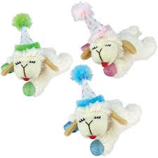 Lamb Chop cat toy birthday hat