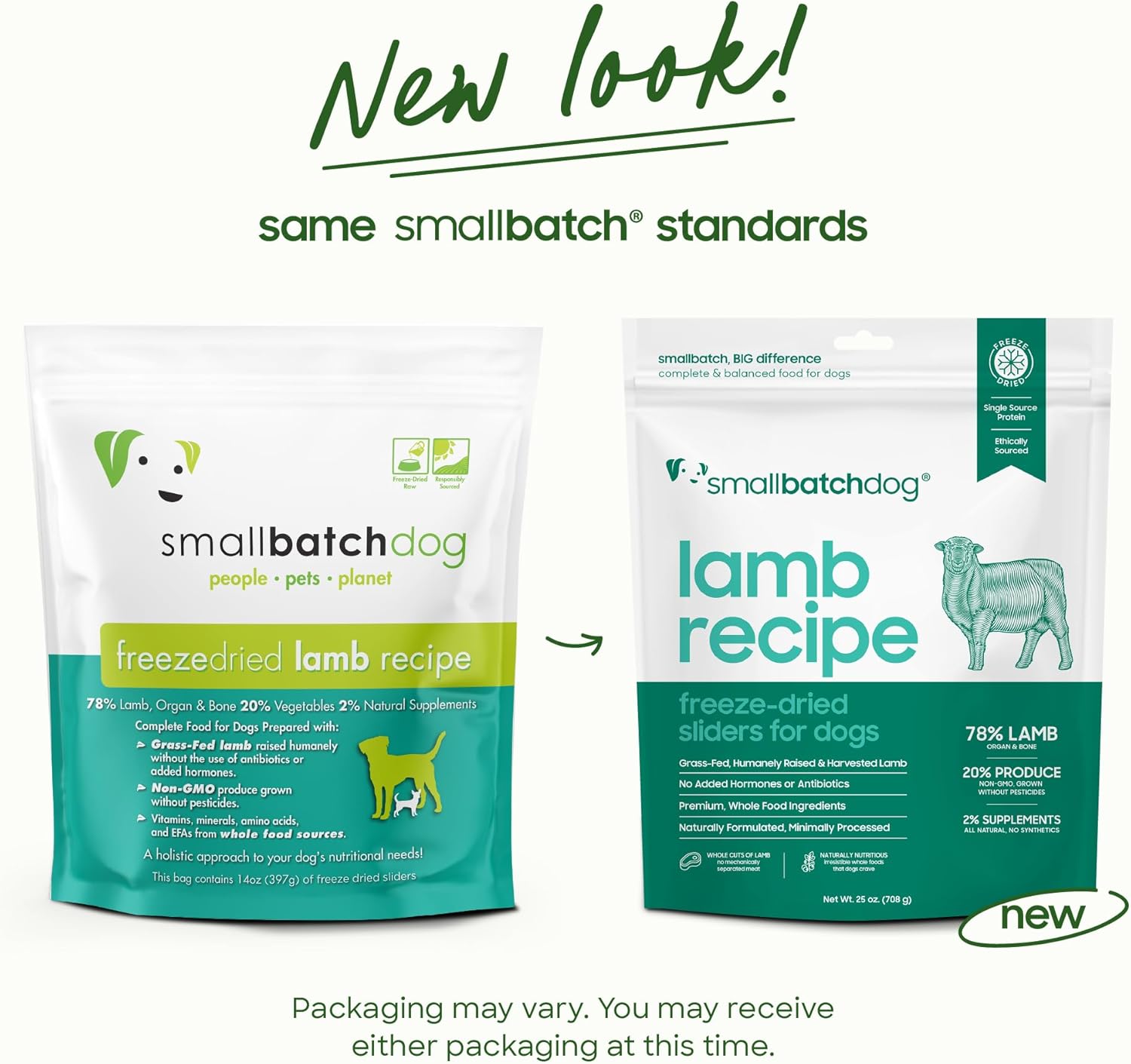 Lamb recipe frozen raw sliders for dogs smallbatchdog