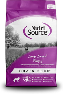 Large breed puppy with turkey whitefish meal and menhaden fish meal