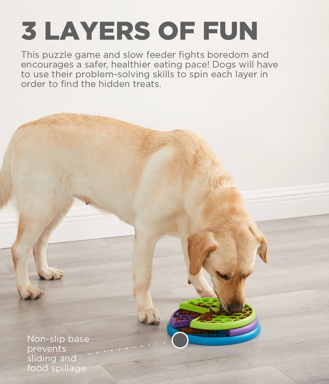 Lickin layers outward hound food bowl spinning