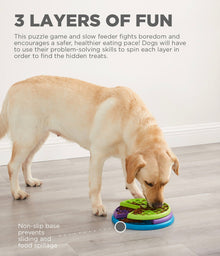 Lickin layers outward hound food bowl spinning