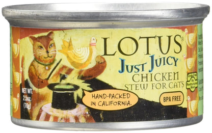 Lotus Just Juicy Chicken Stew Cat Food - 2.5 oz