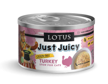 Lotus Just Juicy Turkey Stew Cat Food - 2.5 oz