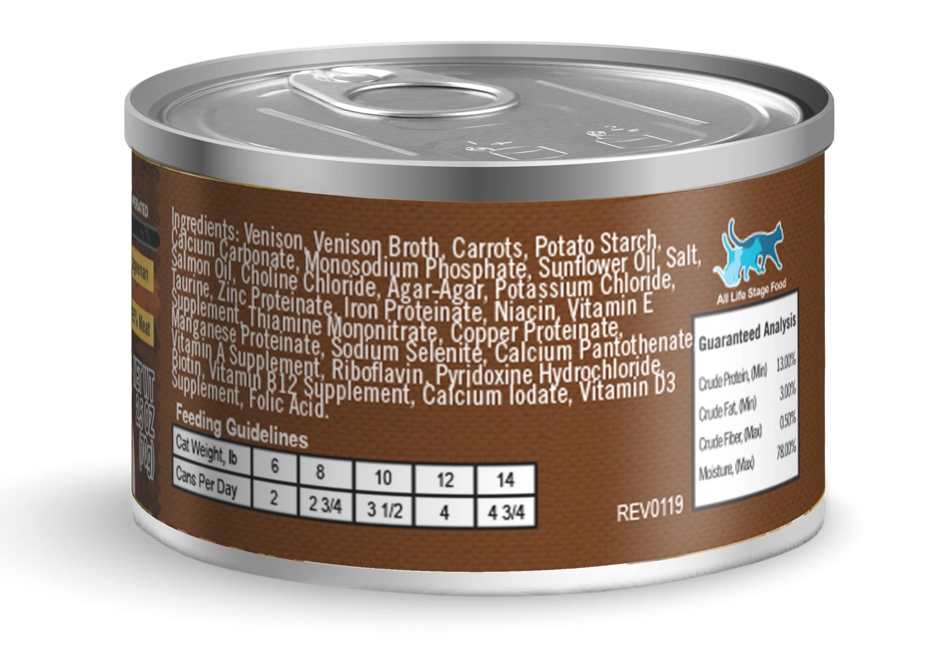 Lotus Just Juicy Venison Stew Cat Food - 2.5 oz