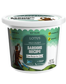 Lotus wild caught sardine recipe for cats - frozen 25oz