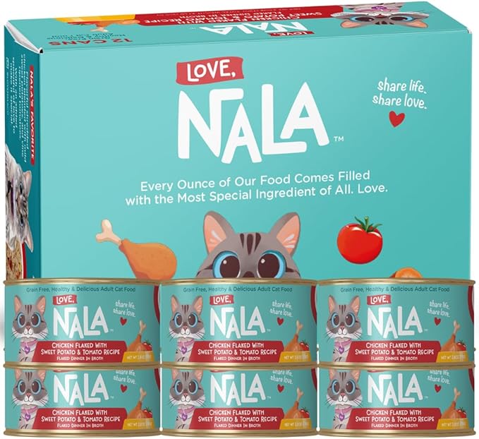 Love nala chicken flaked sweet potato tomato recipe flaked in broth 2.1lb 2.8oz case of 12