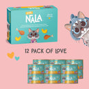 LOVE, NALA Natural Adult Cat Wet Food - FLAKED Chicken with Pumpkin in Broth - Grain Free - Non - GMO - Prebiotic Fiber - Vitamins - Minerals - cat food - 810113200309