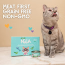 LOVE, NALA Natural Adult Cat Wet Food - FLAKED Tuna with Carrot & Green Pea in Broth - Grain Free - Added Minerals & Vitamins - 2.4 lbs - 12 Pack - cat food - 810113200262