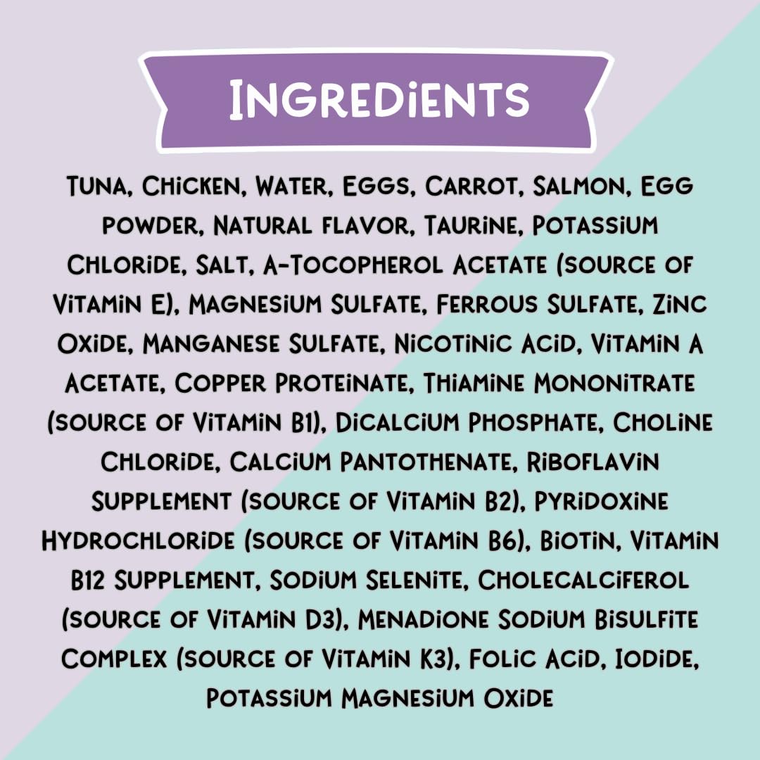 LOVE, NALA - Natural Adult Cat Wet Food - Pate Tuna, Carrot, & Salmon Recipe - Grain Free - Non - GMO - Digestive Fiber Blend - Minerals - Vitamins - 12 Pack - 2.4 lbs - cat food - 810113200255