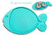 Loving Pets Bella Spill - Proof Fish - Shaped Mat for Cats - Aqua - Mat - 842982073609