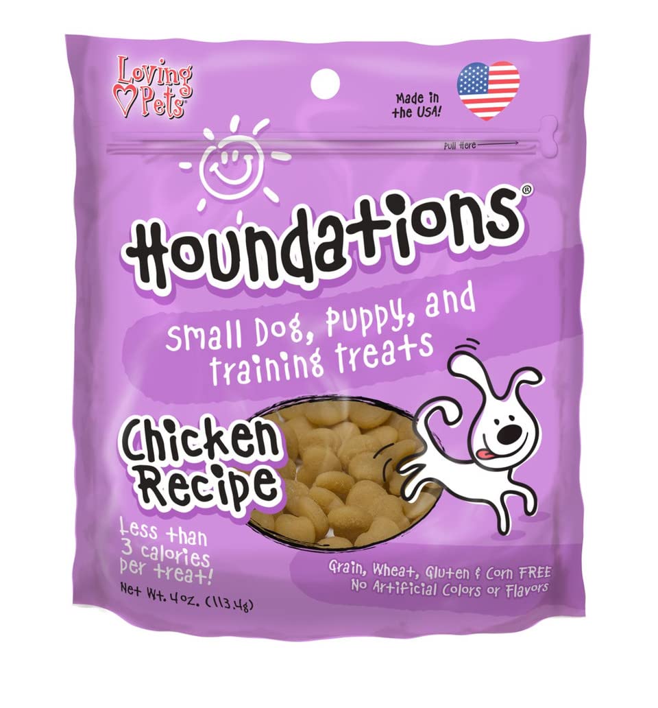 Loving Pets Houndations Chicken Training Treats Dog Treat, 4 Oz/One Size - 842982081505