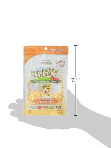 Loving Pets Purrfectly Natural Freeze Dried Shrimp Treats For Cats, 0.5 - Ounce - 842982052659