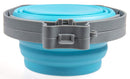 Loving Pets Travel Double Diner Dog Bowl - Blue - Medium - dog bowl - 842982079922