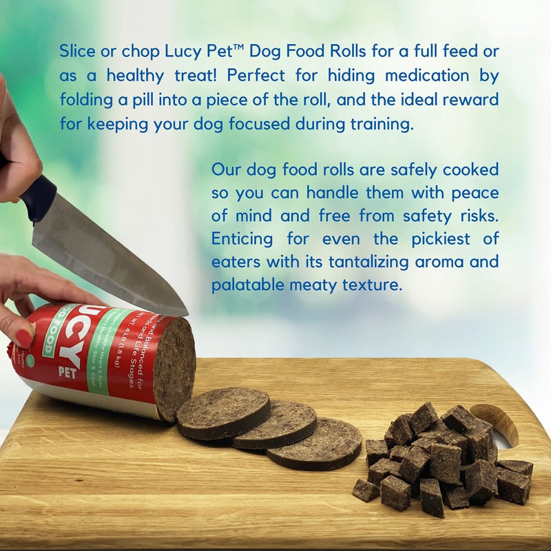 Lucy Pet Products Beef Formula Dog Food Roll 2.5 lb - 850020456109