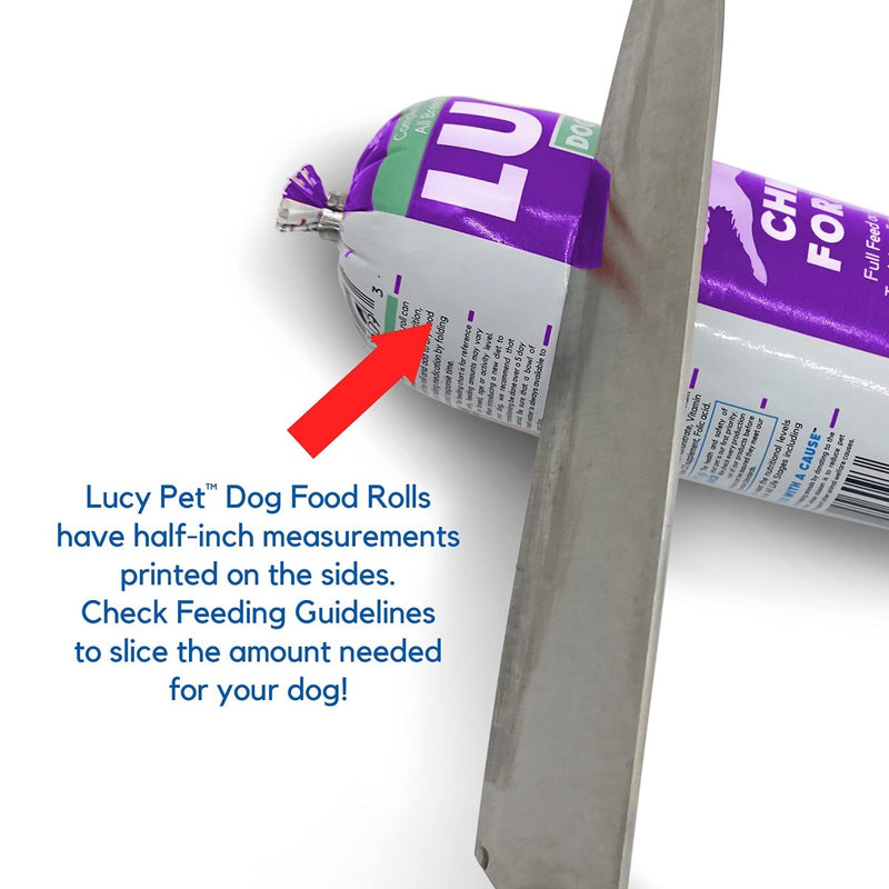 Lucy Pet Products Chicken Formula Dog Food Roll 1 lb, Meaty, Semi - Moist Dog Food - 850020456338